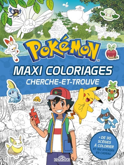 Pokémon - Maxi coloriages cherche-et-trouve (Broché)