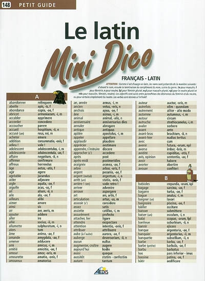 Mini dico français/latin (Broché)