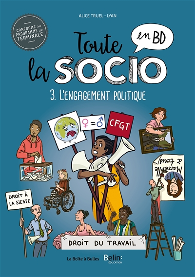 Toute la socio en BD T3 : L'engagement politique (Cartonné)