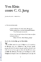 Yves Klein Contre C.G.Jung (Broché)