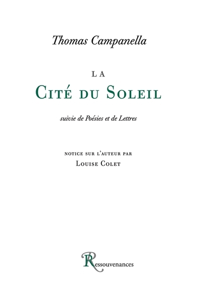 La cité du soleil (Grand format)