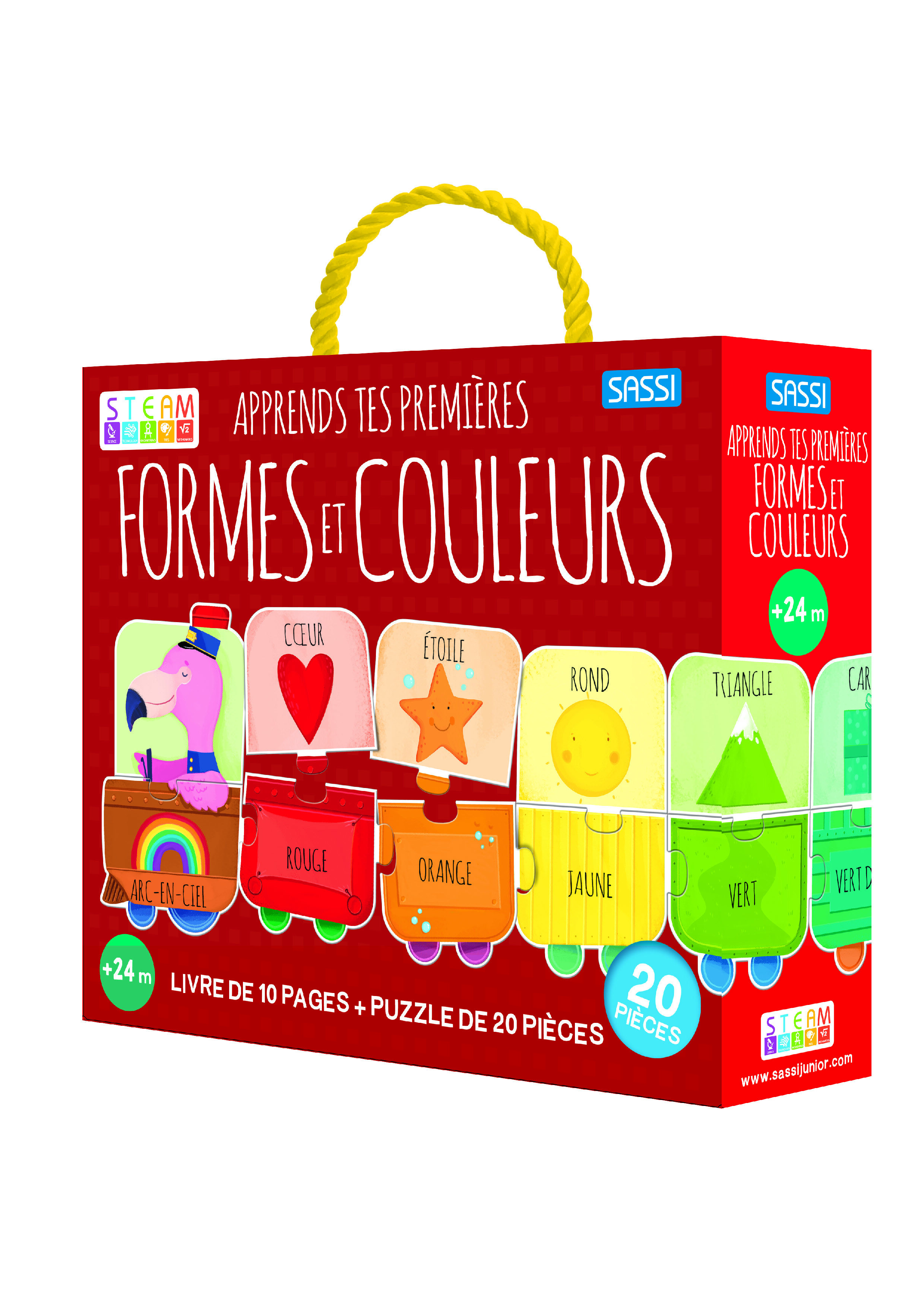 Steam puzzle - Apprends tes premières formes et couleurs (Jeunesse)