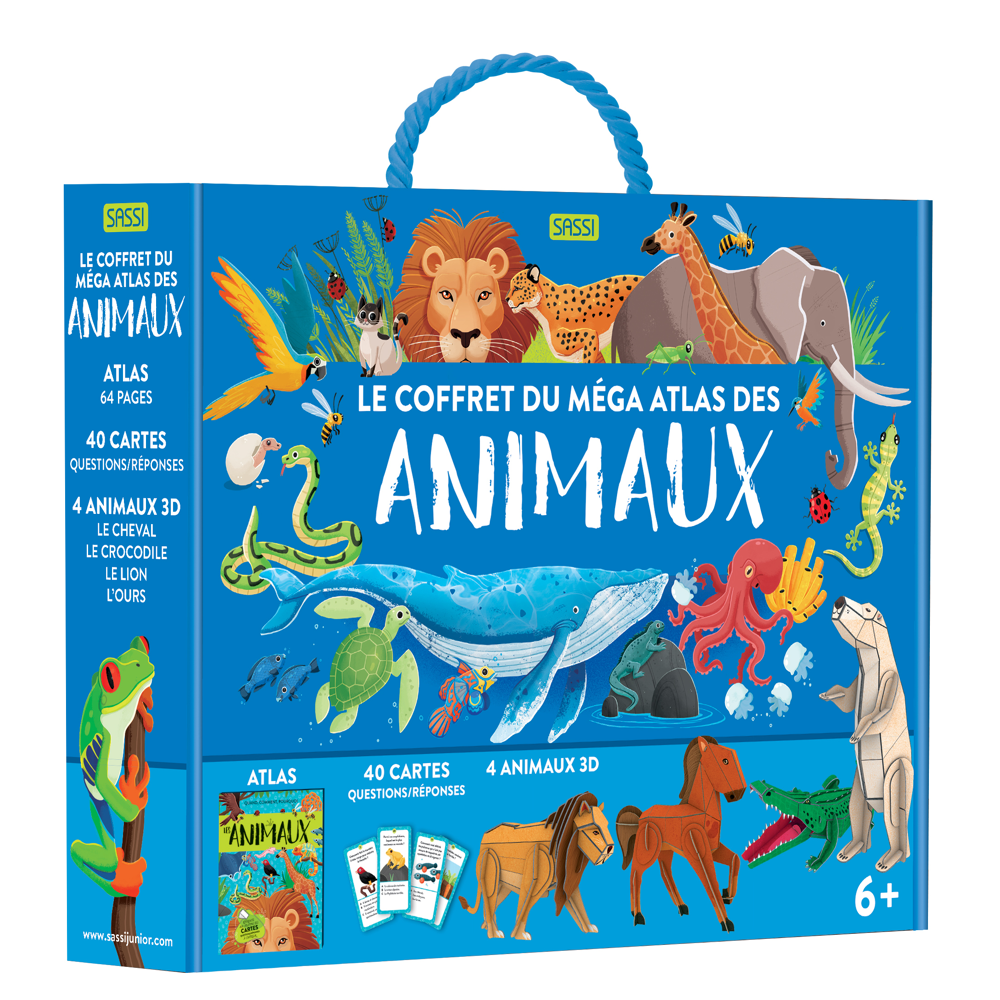 Le coffret du méga atlas des animaux (Coffret)