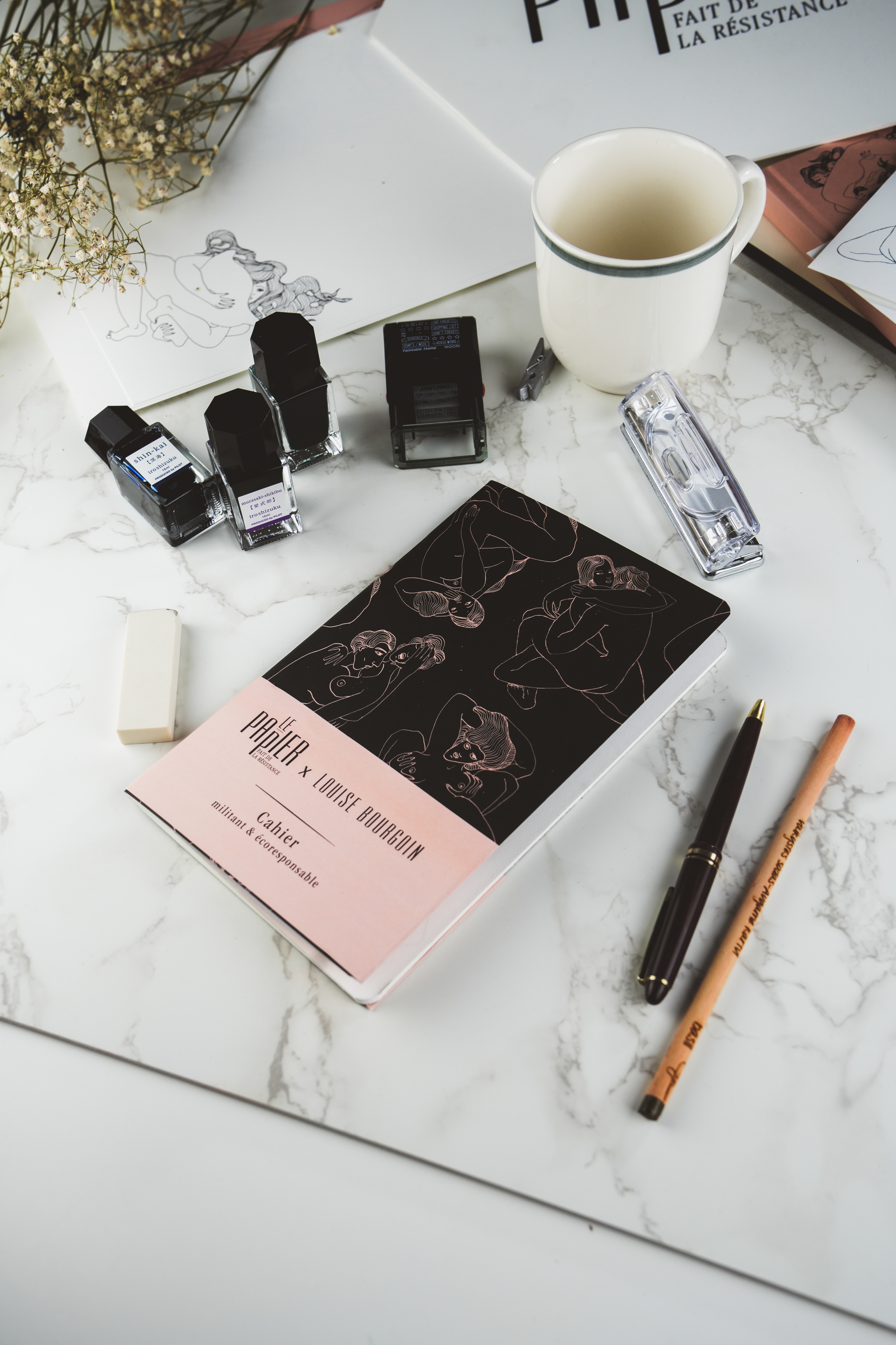 Le Papier fait de la résistance x Cahier Louise Bourgoin - Cahier militant et écoresponsable (Broché