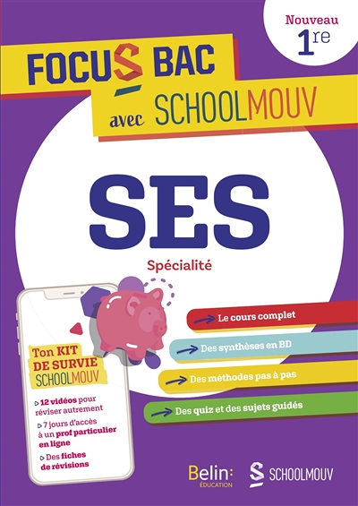 FOCUS BAC SES Spécialité Première - Décroche ton Bac avec SchoolMouv ! (Broché)