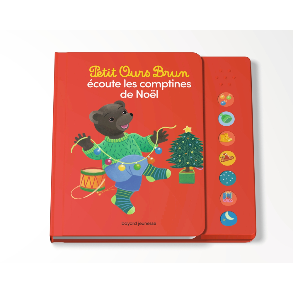 Petit Ours Brun écoute les comptines de Noël - Livre sonore (Cartonné)
