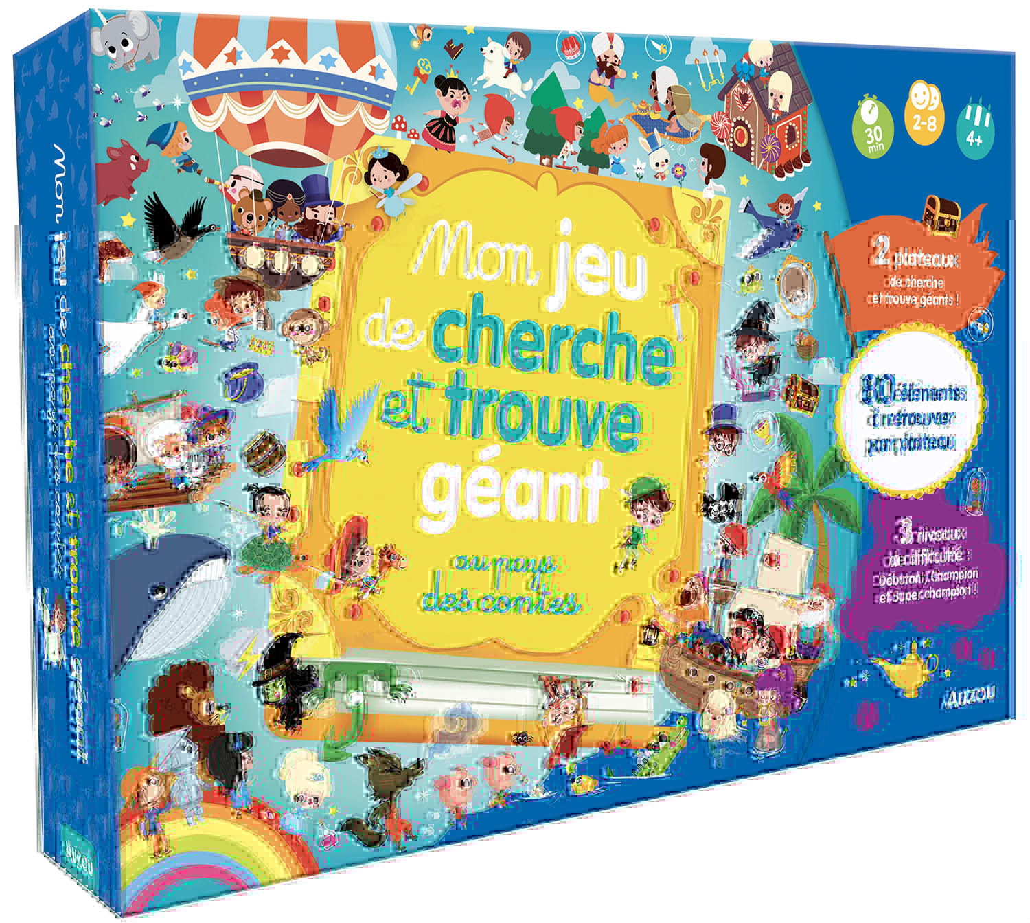 Mon jeu de cherche et trouve géant : au pays des contes (Coffret)