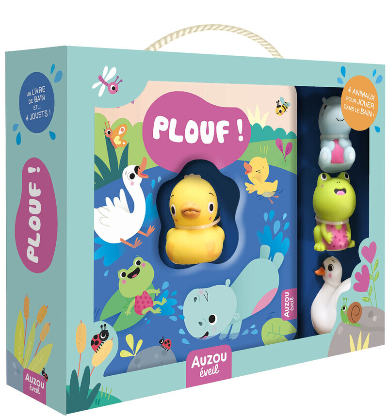PLOUF ! 4 ANIMAUX POUR JOUER DANS LE BAIN ! (Coffret)