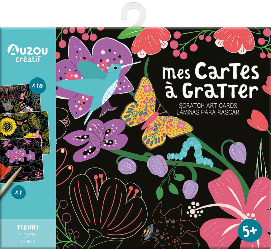 Fleurs : mes cartes à gratter (Jeunesse)