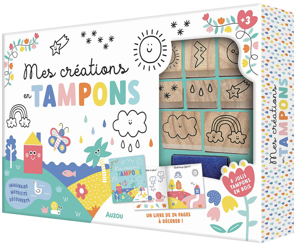 Mes créations en tampons : la météo (Coffret)