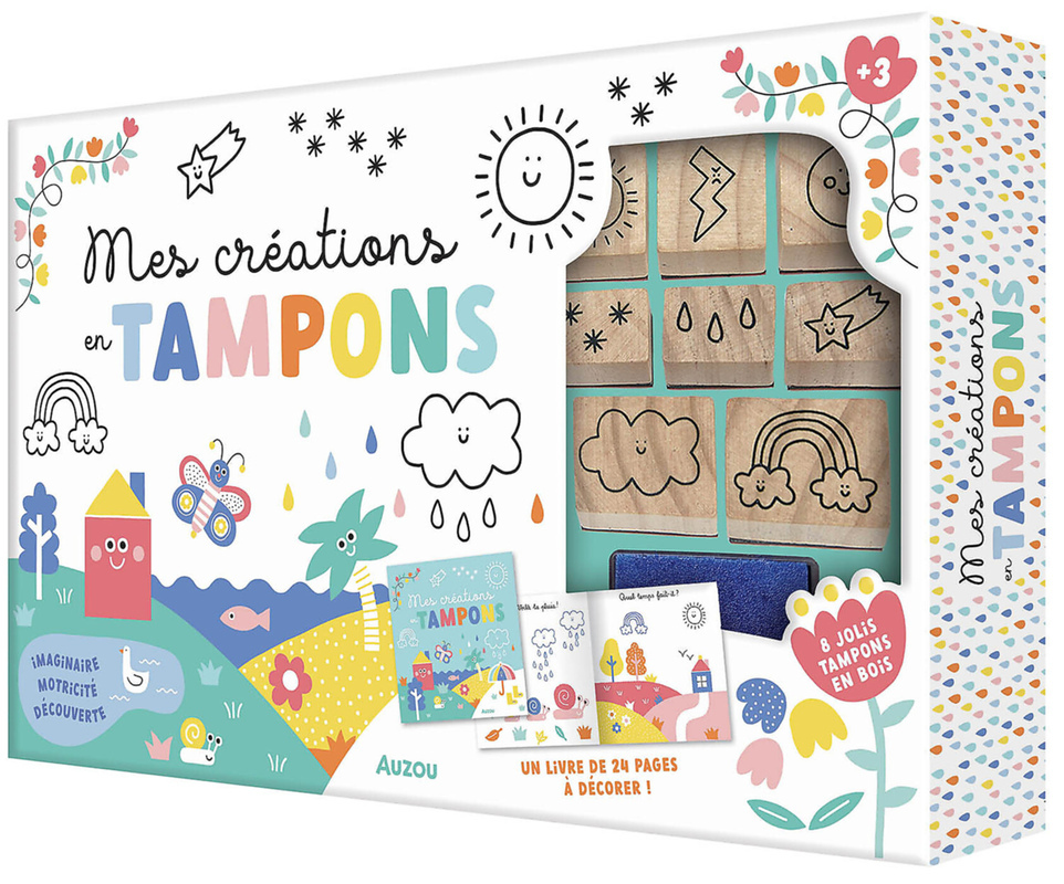 Mes créations en tampons : la météo (Coffret)