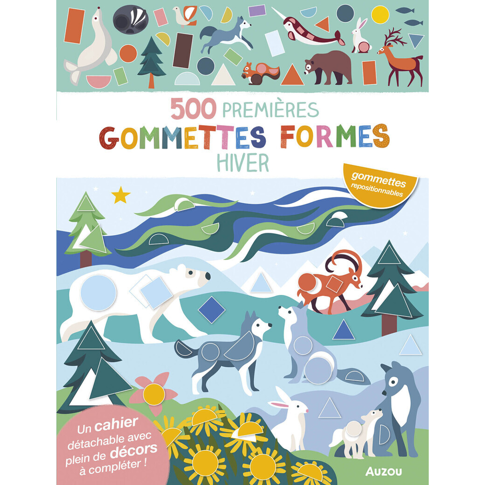 Hiver : 500 premières gommettes formes (Broché)
