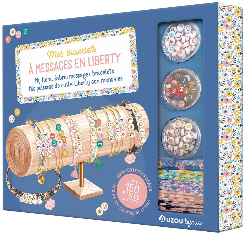 Mes bracelets à messages en liberty (Coffret)
