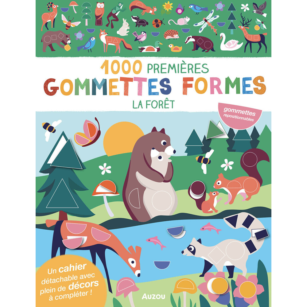 MES TOUT PREMIERS AUTOCOLLANTS - 1000 PREMIÈRES GOMMETTES FORMES - LA FORÊT (Broché)