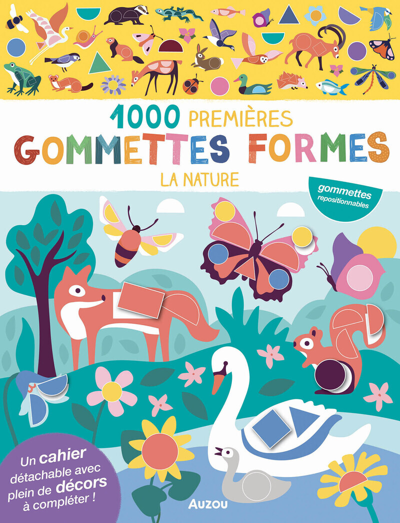 MES TOUT PREMIERS AUTOCOLLANTS - 1000 PREMIÈRES GOMMETTES FORMES - LA NATURE (Broché)