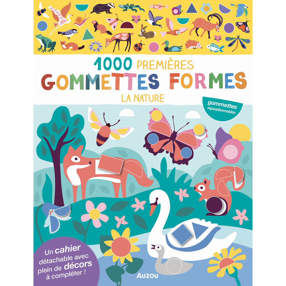 MES TOUT PREMIERS AUTOCOLLANTS - 1000 PREMIÈRES GOMMETTES FORMES - LA NATURE (Broché)