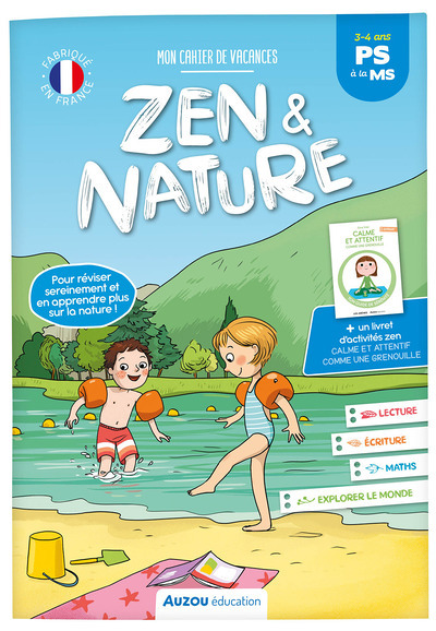 MON CAHIER DE VACANCES ZEN ET NATURE - DE LA PS À LA MS (Broché)