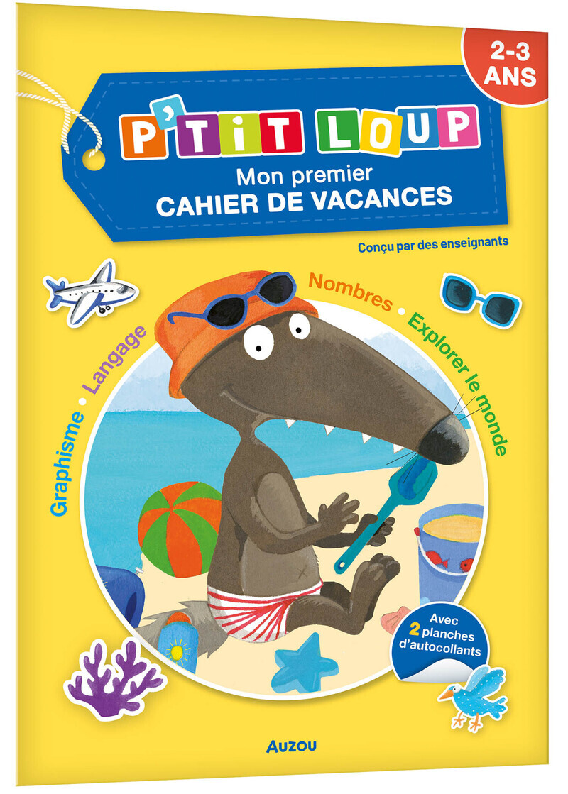 P'TIT LOUP - MON PREMIER CAHIER DE VACANCES (Broché)